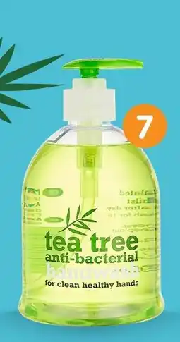 b&m Tea tree savon mains offre