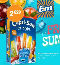 b&m Capri-sun pack de 10 sucettes à glacer offre