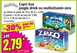 Norma Capri-sun jungle drink ou multivitamin zéro offre