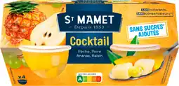 Auchan Saint mamet coupelles de fruits cocktail saint mamet offre