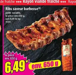 Norma Ribs saveur barbecue offre