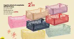 Maxi Bazar Cagette pliante & empilable 30×20×11.5cm offre
