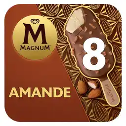 Auchan Magnum bâtonnets glacés aux amandes magnum offre