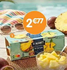 b&m Saint mamet morceaux ananas au jus x2 offre