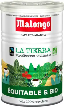 Auchan Malongo café moulu bio la tierra malongo offre