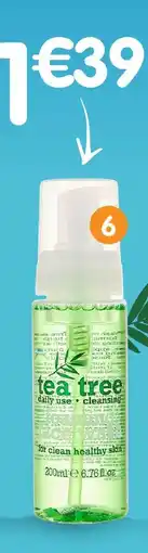 b&m Tea tree gel moussant visage offre