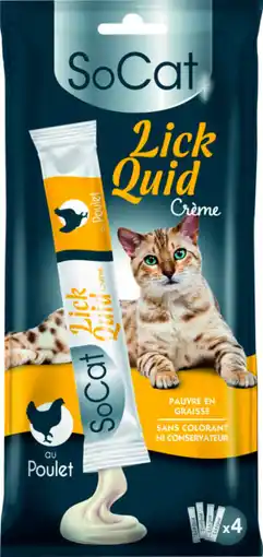 Auchan Riga friandises pour chat adulte poulet lick quid riga offre