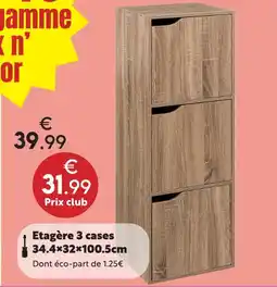 Maxi Bazar Étagère 3 cases offre