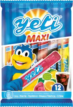 Auchan Yeti sucettes à glacer yeti maxi offre