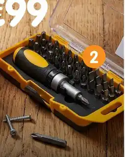 b&m Kingmann coffret 38 pièces tournevis courts offre