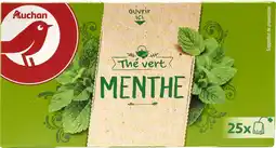 Auchan Auchan thé vert à la menthe auchan offre