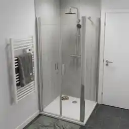 Brico Dépôt Porte douche battante beloya 82,5 cm offre