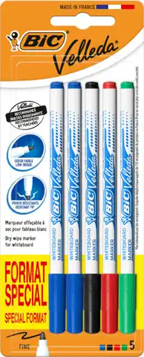Auchan Bic lot 5 feutres velleda offre