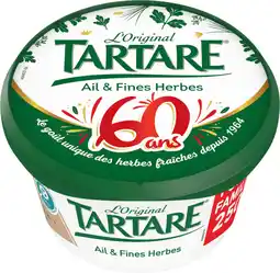 Auchan Supermarché Tartare fromage à tartiner ail et fines herbes tartare offre