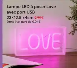 Maxi Bazar Lampe led à poser love offre