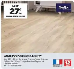 Brico Dépôt Dim - lame pvc angora light offre