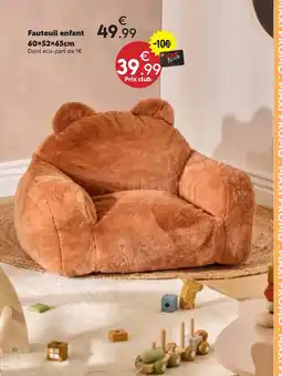 Maxi Bazar Fauteuil enfant offre
