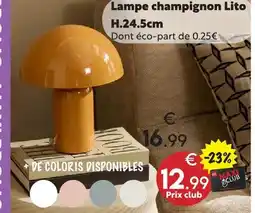 Maxi Bazar Lampe champignon lito offre