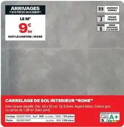 Brico Dépôt Dim - carrelage de sol interieur rohe offre