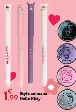 Maxi Bazar Hello kitty stylo animaux offre