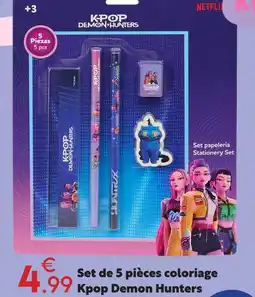 Maxi Bazar Set de 5 pièces coloriage kpop demon hunters offre