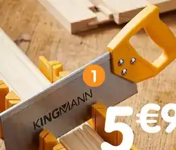 b&m Kingmann scie à dos + boîte à coupe plastique offre