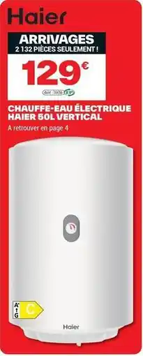 Brico Dépôt Haier - chauffe-eau électrique offre