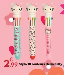 Maxi Bazar Stylo 10 couleurs hello kitty offre