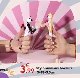 Maxi Bazar Stylo animaux boxeurs offre