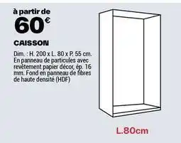 Brico Dépôt Dim - caisson offre