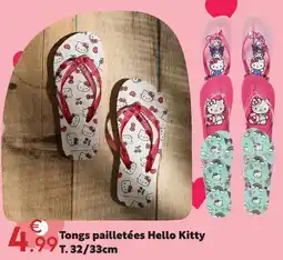 Maxi Bazar Hello kitty tongs pailletées offre