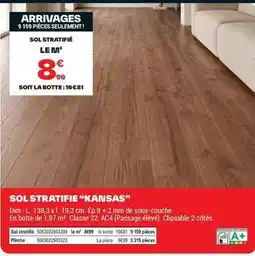 Brico Dépôt Dim - sol stratifie kansas offre