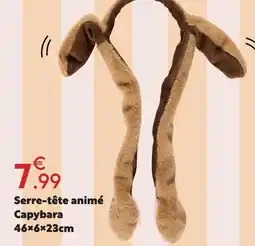 Maxi Bazar Serre-tête animé capybara offre