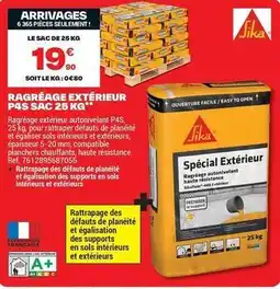 Brico Dépôt Francaise - ragréage extérieur p4s sac 25 kg offre