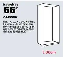 Brico Dépôt Dim - caissson offre
