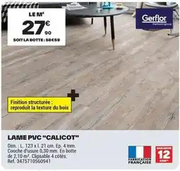 Brico Dépôt Dim - lame pvc calicot offre