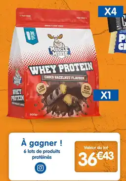 b&m Muscle Moose Whey Protein offre