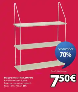 JYSK Hejlsminde étagère murale offre