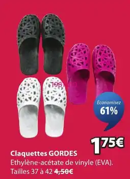 JYSK Gordes claquettes offre