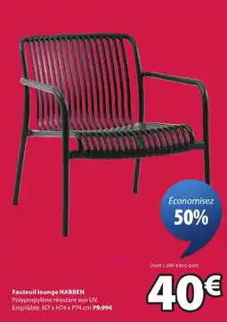 JYSK NABBEN Fauteuil lounge offre