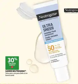 Auchan Parapharmacie Neutrogena Ultra Sheer Invisible Fluid Sunscreen offre