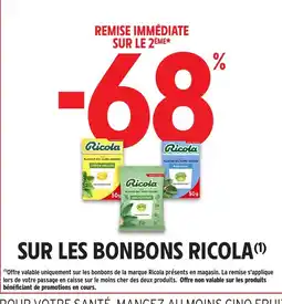Intermarché Hyper Ricola Sur les bonbons offre