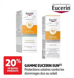 Auchan Parapharmacie Eucerin Gamme sun offre