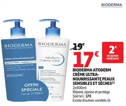 Auchan Parapharmacie BIODERMA ATODERM CRÈME ULTRA-NOURRISSANTE offre