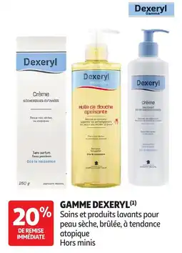 Auchan Parapharmacie Dexeryl Gamme offre