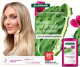 Auchan Parapharmacie Klorane Shampooing désaltérant & illuminateur offre