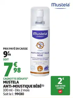 Auchan Parapharmacie Mustela Anti-Moustique Bébé offre
