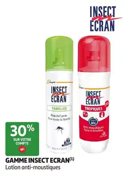 Auchan Parapharmacie Insect Ecran Gamme offre