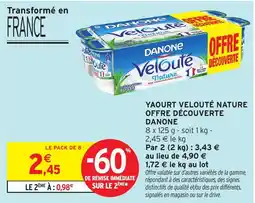 Intermarché Hyper DANONE Velouté Nature offre