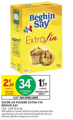 Intermarché Hyper Béghin Say Sucre en poudre extra fin offre